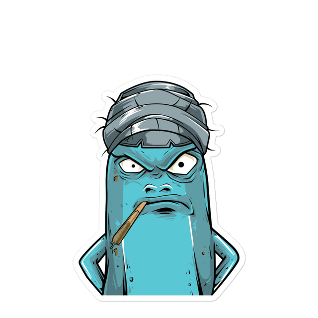 One style Angry Banana Sticker