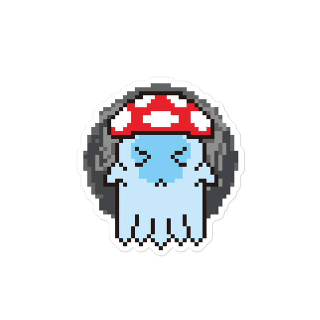 One style Sad Ghost Sticker
