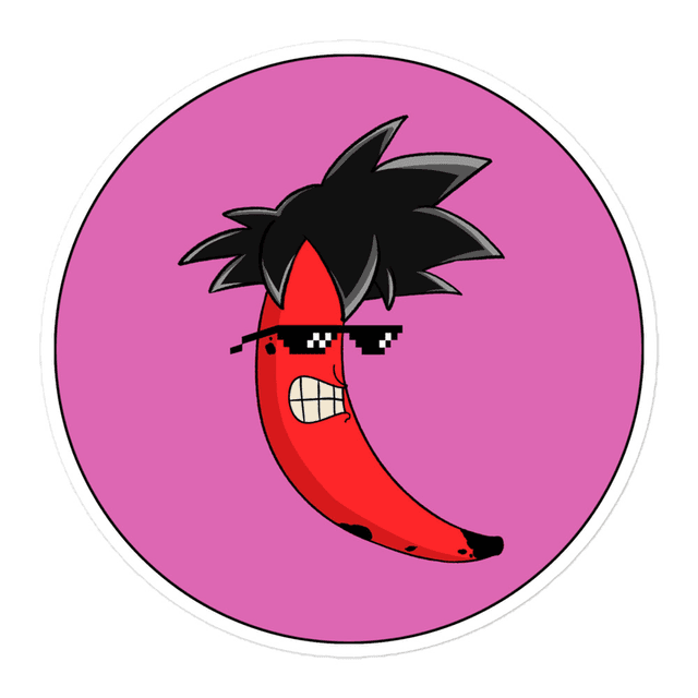 One style Cool Banana Stickers
