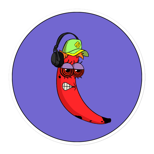 One style Buzzed Banana Sticker