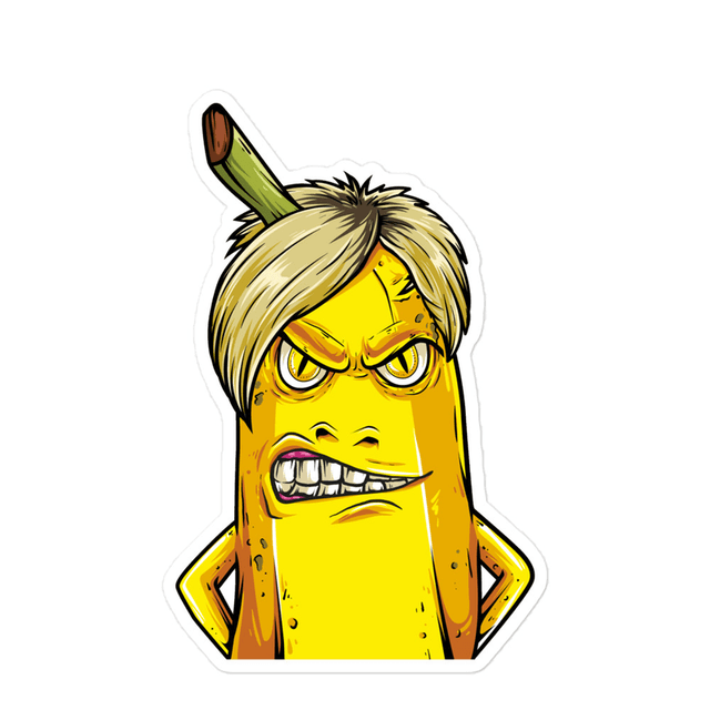 One style Wild Karen Banana Sticker