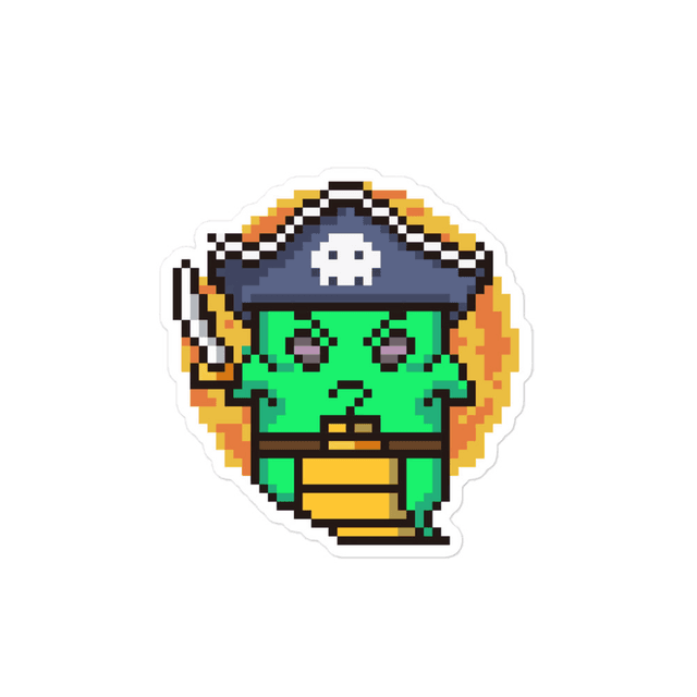 One style Pirate Ghost Sticker